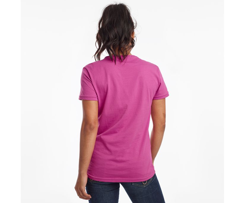 Saucony Rested Short Sleeve Women's Shirts Purple | AU 290RVDW